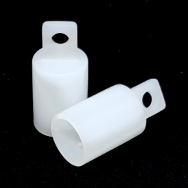 Plastic Dowel Caplets - White - 1/2
